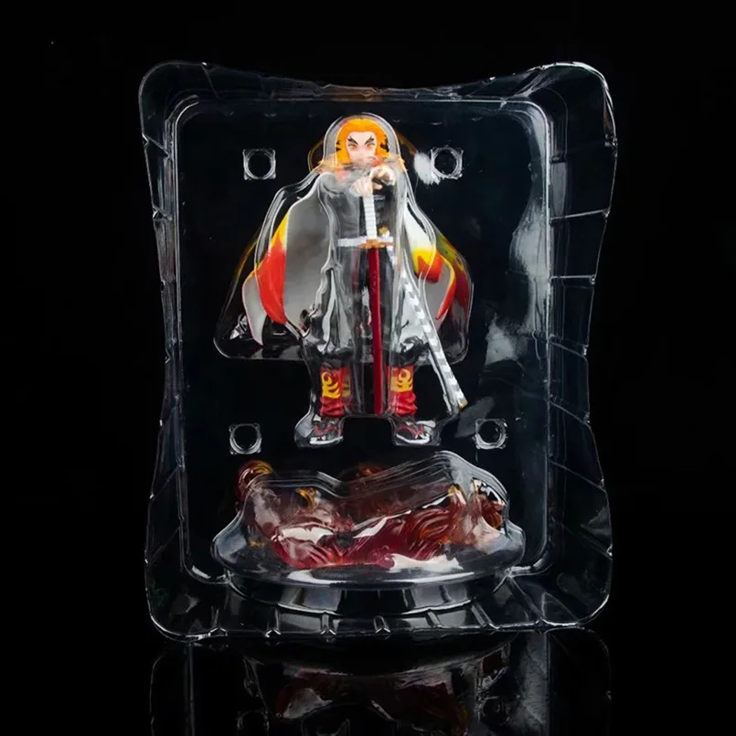 

20cm Anime Demon Slayer Kimetsu no Yaiba Figure GK Rengoku Kyoujurou PVC Action Figure Toys Kid Gift