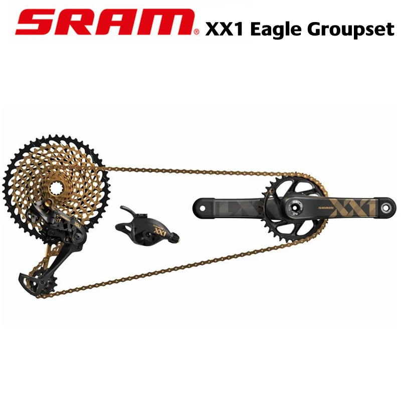 SRAM XX1 Eagle Groupset 1x12-speed - Boost gold (коленчатый набор + кассета цепь задний переключатель