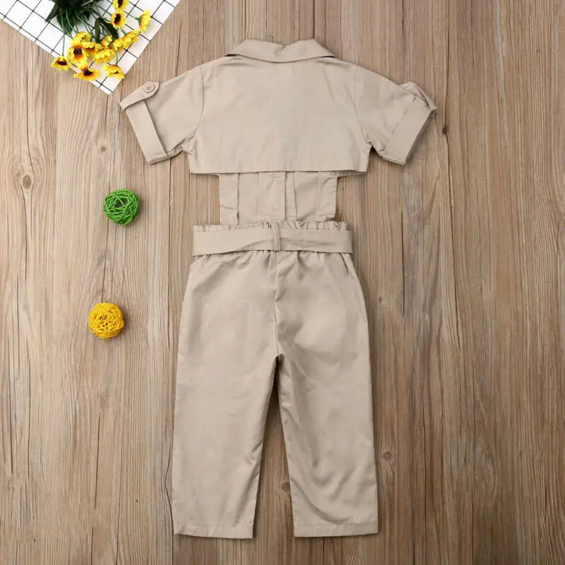 

Pudcoco New Baby Fashion Summer Kid Girl Infant British Style Romper Jumpsuit Bodysuit Clothes Outfit Set