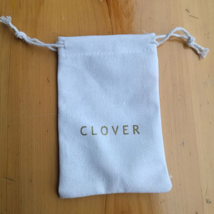 Белые хлопковые подарочные пакеты для ювелирных изделий вечерние мешок конфет