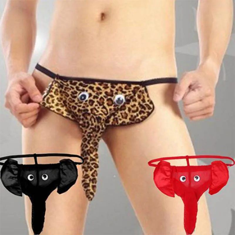 

Sexy Men Elephant Bulge Pouch Mens Elastic T Back Lingerie Thong Erotic Underwear Sexy Men Briefs panties Lingerie jockstrap men