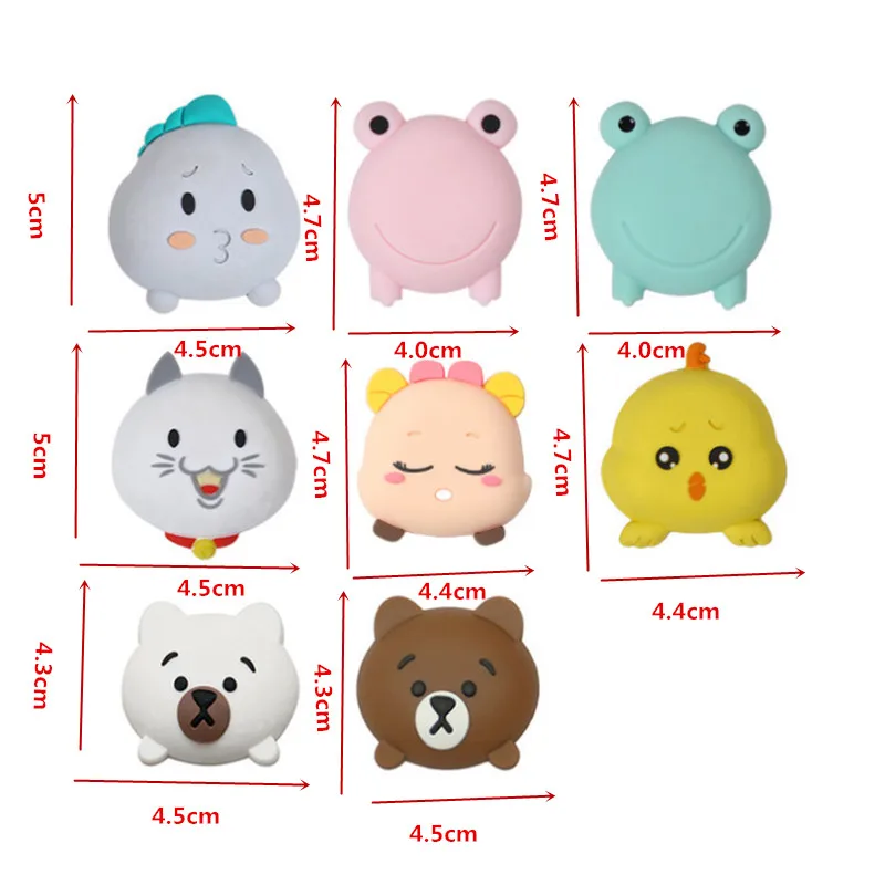 1 шт. силиконовые мультфильм дверной стоппер дверная ручка анти-столкновения