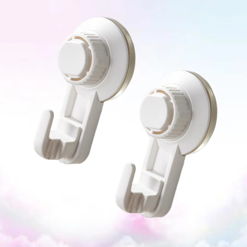 

2Pcs Suction Cup Hooks Punch-Free Hook Wall-Mounted Hook Multifunctional Pothook Clothes Hanger Black