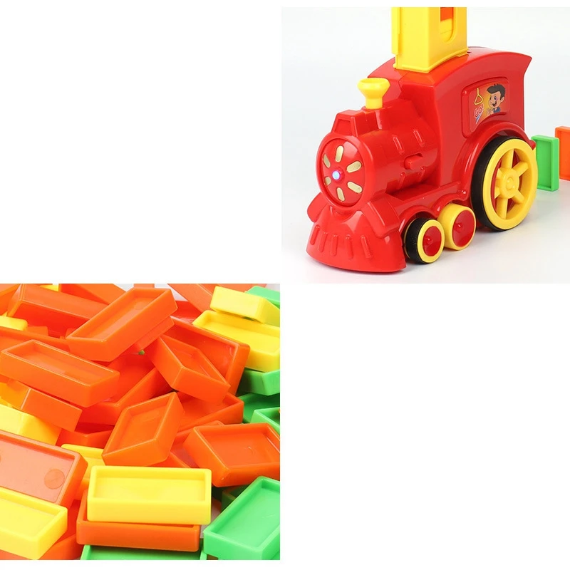 

Automatic Laying ino Brick Train Car Set Sound Light Kids Colorful Plastic inoes Blocks Game Toys Set for Kids