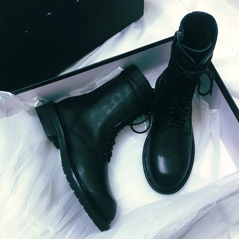 Ботинки на платформе сезон осень зима женские повседневные ботильоны женская