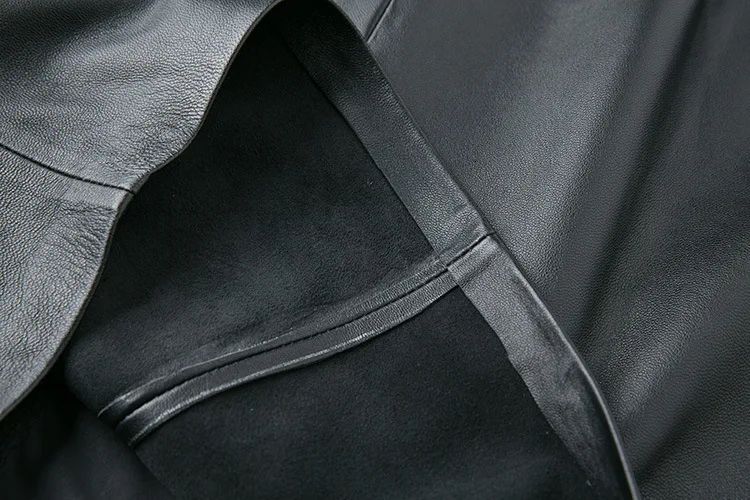 Женская юбка-карандаш из натуральной кожи с высокой талией | одежда