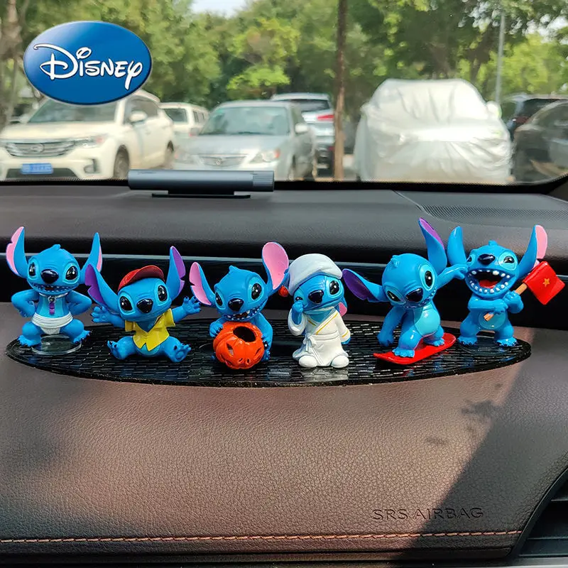 

Disney Stitch Car Decoration Creative Personality Splicing Car Decoration Cartoon Interior Shaking Head Ornament Doll