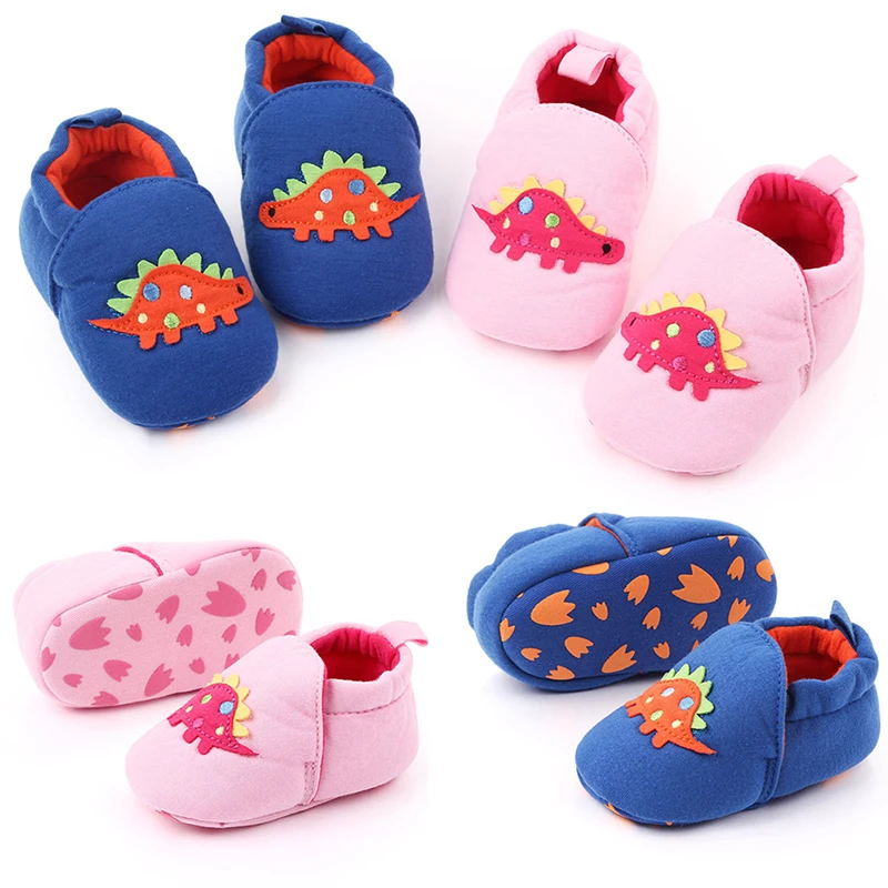 Zapatos de oto&ntilde;o para beb&eacute;, zapatillas antideslizantes transpirables de dinosaurio de dibujos animados para ni&ntilde;o peque&ntilde;o, zapatos informales de suela suave para caminar 2021-5