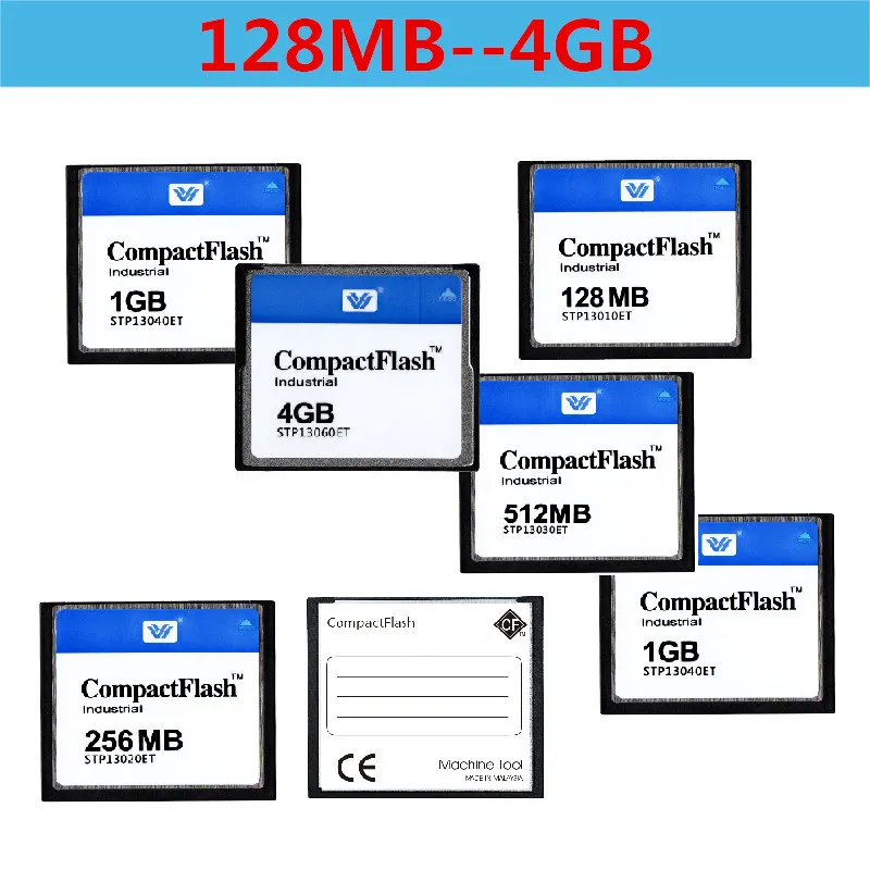 Высокая скорость! Компактная флэш-карта 4GB 2GB 1GB 512MB 256MB 128MB Industrial CF карта памяти CNC