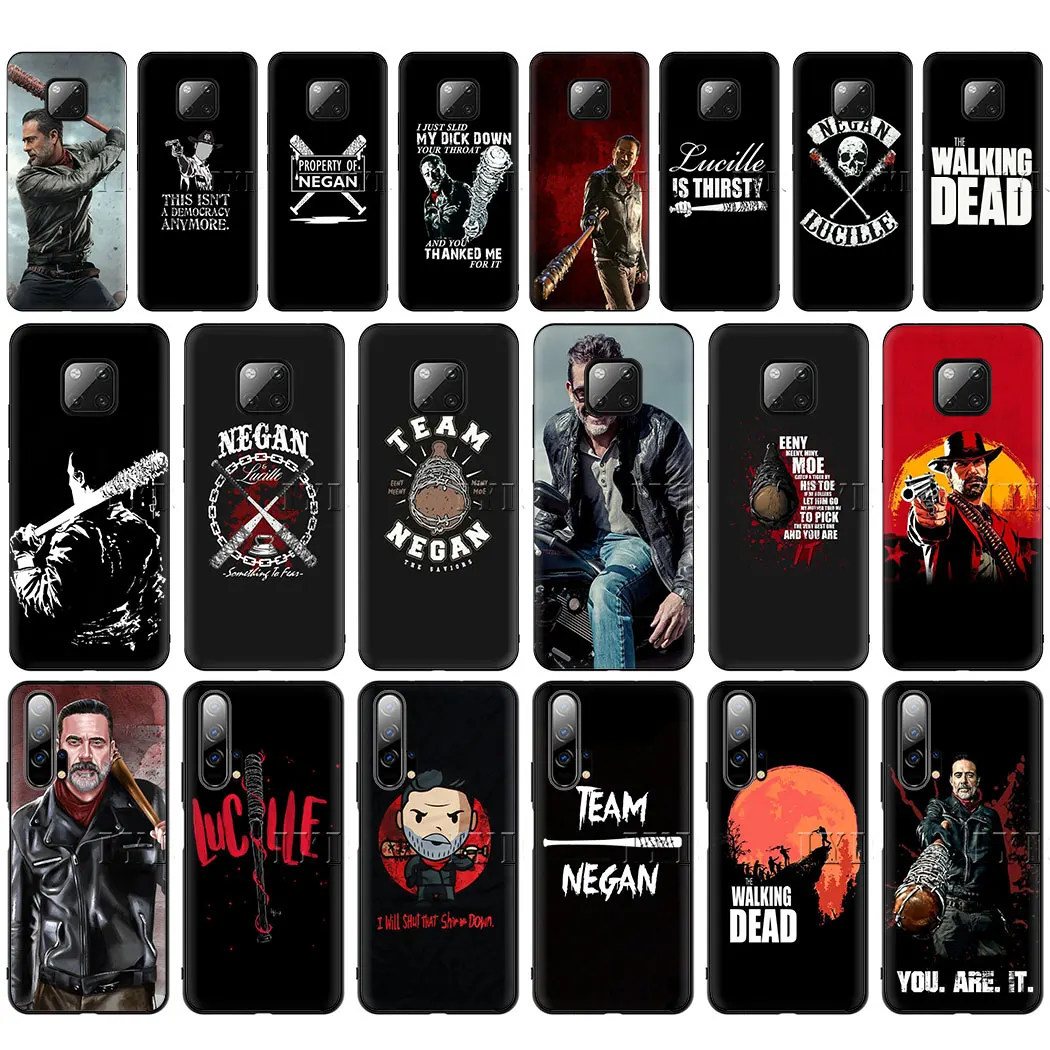 Мягкий чехол для телефона Negan Walking Dead Huawei Note 10 Honor 6A 7A Pro 8 9 Lite 7X 8X 8C 7C 5.99in|Бамперы| |