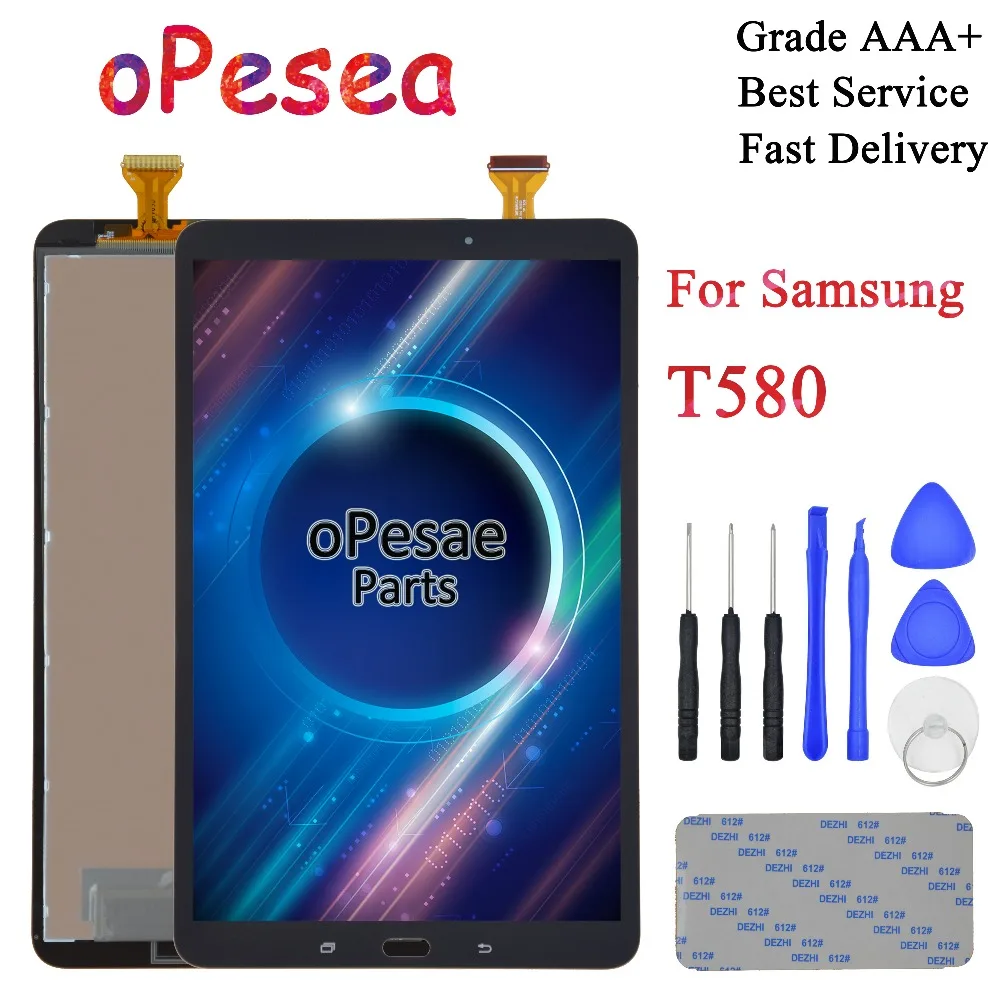 планшет 10 дюймов Планшет планшеты для Samsung Galaxy Tab A T580 T585 ЖК экран SM дисплей жк