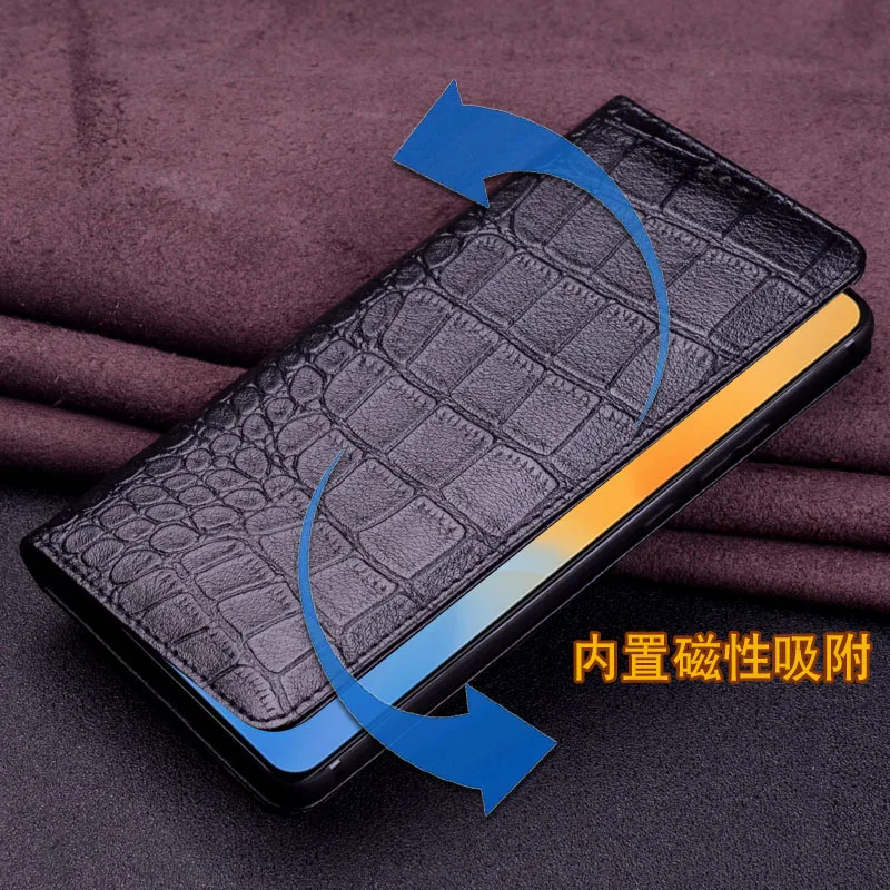 hot sales luxury genuine leather magnet clasp phone cover case for oppo realme neo 2 2t kickstand holster protective full funda free global shipping