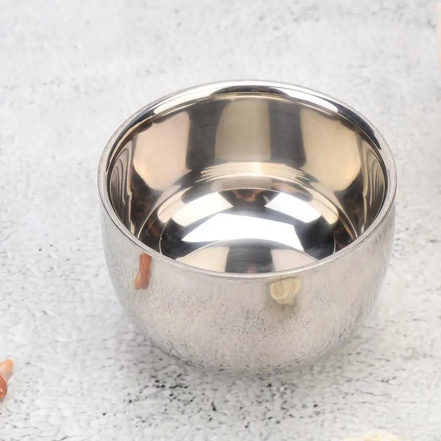 Миска для мыла бритья из нержавеющей стали Мужская Чаша аксессуар инструмент