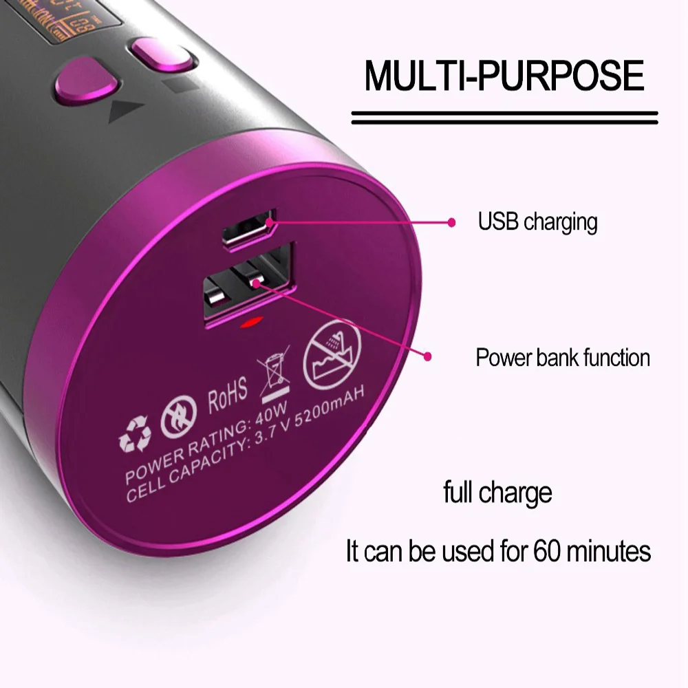 Беспроводные автоматические вращающиеся керамические бигуди щипцы для завивки