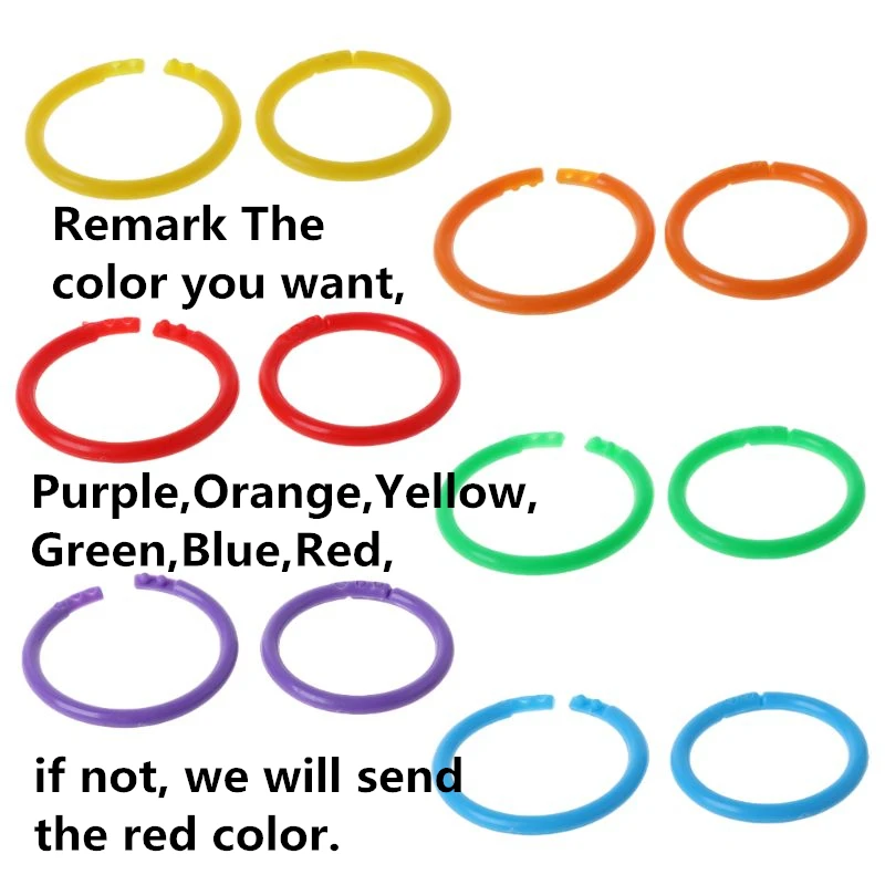 20 шт. 35 мм креативные пластиковые круглые многофункциональные кольца для