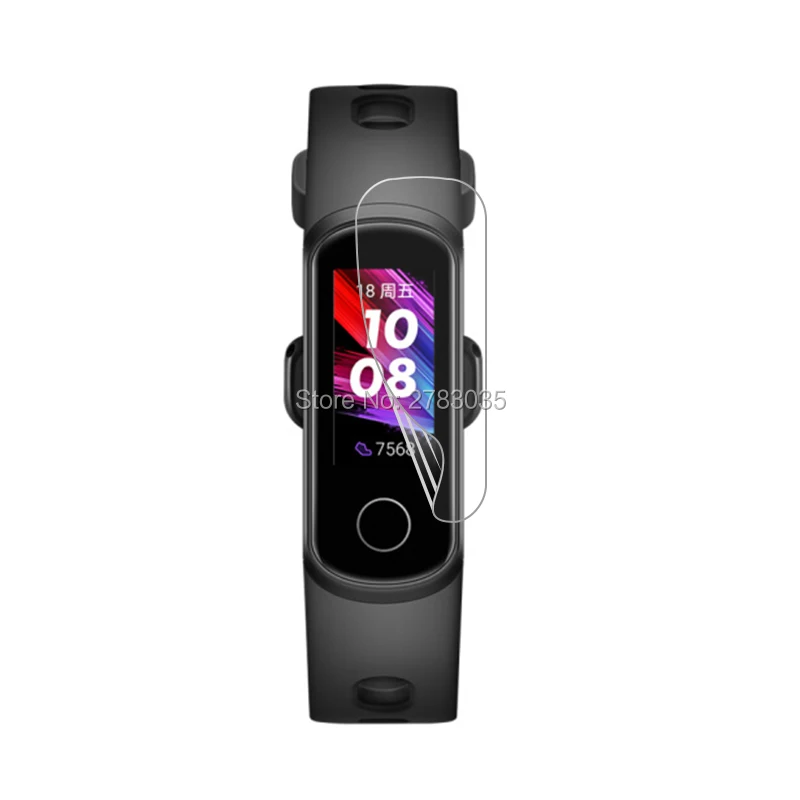 Умный Браслет для huawei Honor Band 5i, прозрачная глянцевая Защитная пленка для экрана(не закаленное стекло
