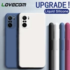 Блестящий чехол LOVECOM карамельных цветов для телефона Xiaomi Redmi Note 10 10S 9Pro Max Mi 11 10 POCO X3 NFC, мягкий жидкий силиконовый чехол-накладка