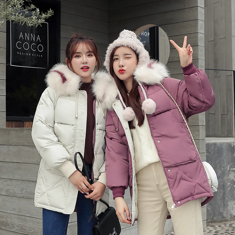 KUYOMENS Ladies Jackets Loose Clothes Women Parka Coats Korean Winter Jacket Women's Parkas Mujer Warm Outwear | Женская одежда