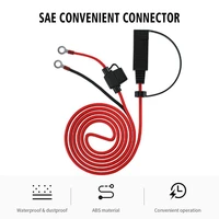 1 4m double insurance sae plug cable sae to o type terminal power cord connection line photovoltaic extension cord for phone gps