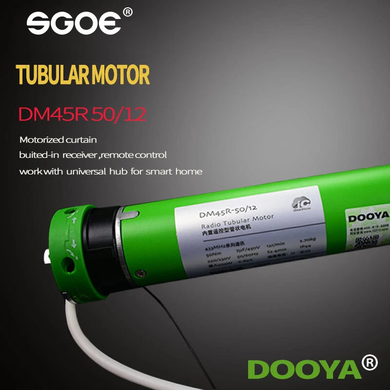Умный дом оригинальный Dooya трубчатый двигатель DM45R/DM45S мотор для всех видов