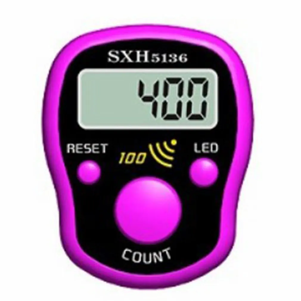 Mini Stitch Marker Row Finger Counter LCD Electric Digital Display with LED Light For Buddha Pray Sewing Knitting Weave Tool | Инструменты