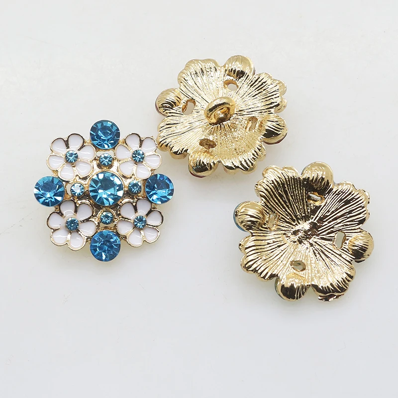 Лидер продаж декоративные пуговицы стразы из сплава 5 шт./компл. 22 мм аксессуары