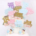 1 год 100 дней 18 лет бант бумажный Топпер на торт День рождения детей украшения вечерние принадлежности детский душ для взрослых Церемония
