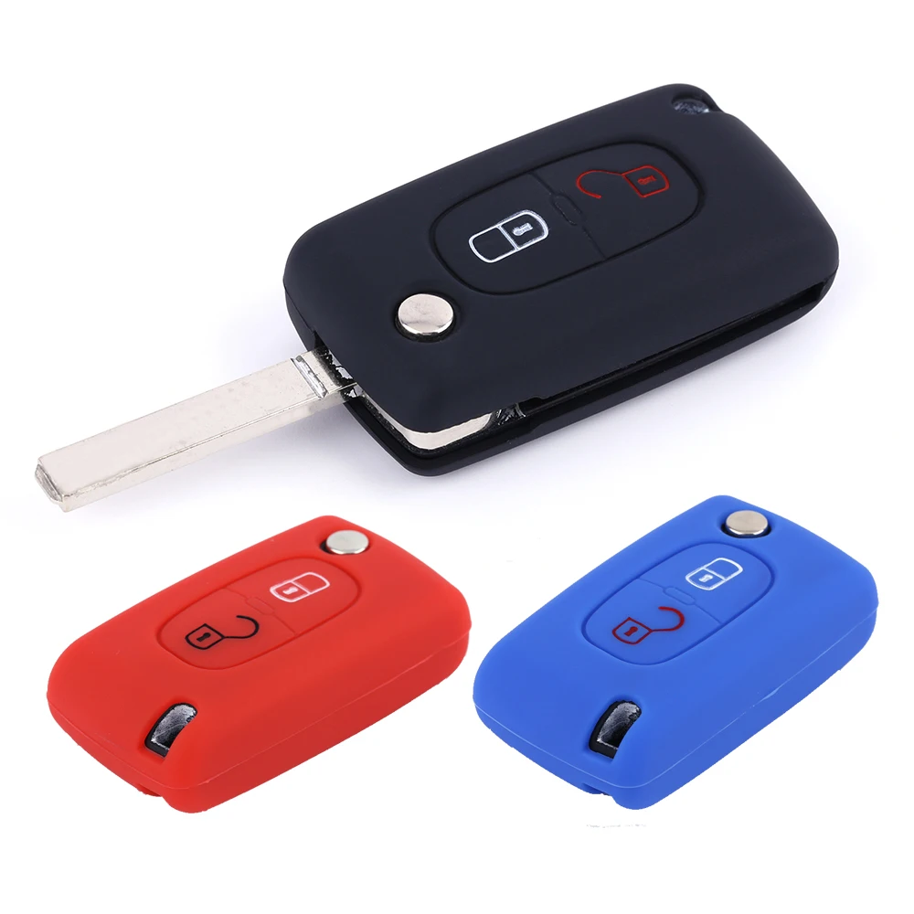Чехол для автомобильного ключа чехол Peugeot 407 308 408 207 208 307 RCZ Citroen C3 C4 C4L C5 C6 C2 Xsara Picasso