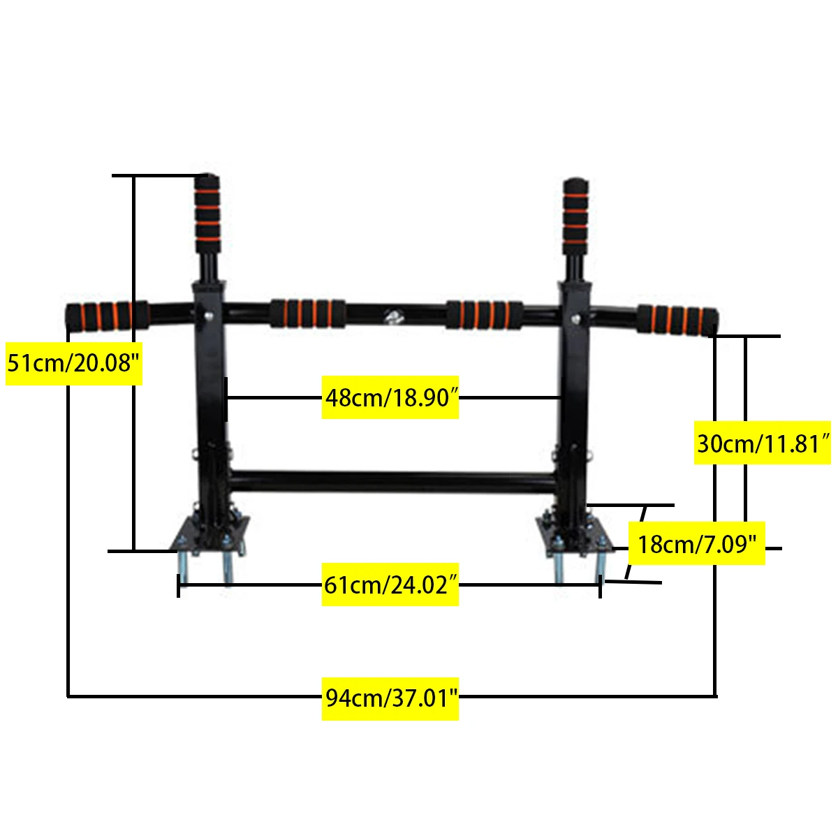 

Horizontal Bars Wall Mounted Steel Home Gym Workout Chin Push Up Pull Up Training Bar Sport Fitness Sit-ups Fitness Equipment