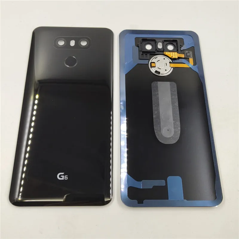 

Original Glass Back Housing For LG G6 G6+ Back Cover Battery Door Back Rear Case With Fingerprint Touch ID Camera Lens Tape