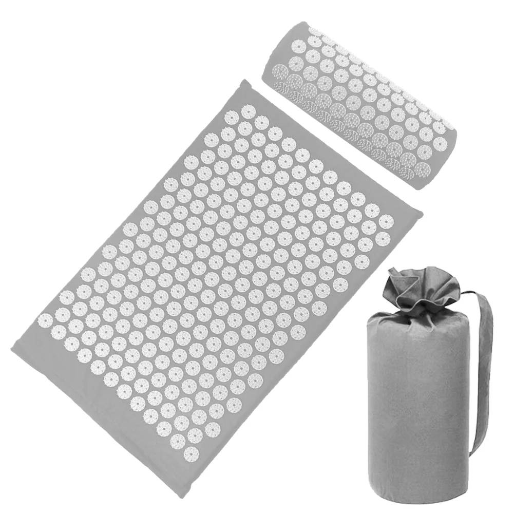 

12 Sets Massager Cushion Acupuncture Relieve Stress Back Pain Mat/Pillow Rose Spike Massage And Relaxation Head Neck Foot Yoga