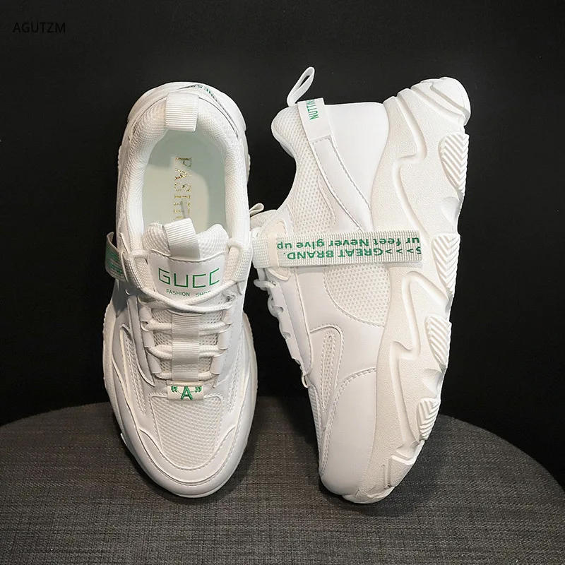 

2020 Spring women's platform sneakers Casual Shoes walking student runing shoe Height Platform Breathable vulcanize Sneakers f27
