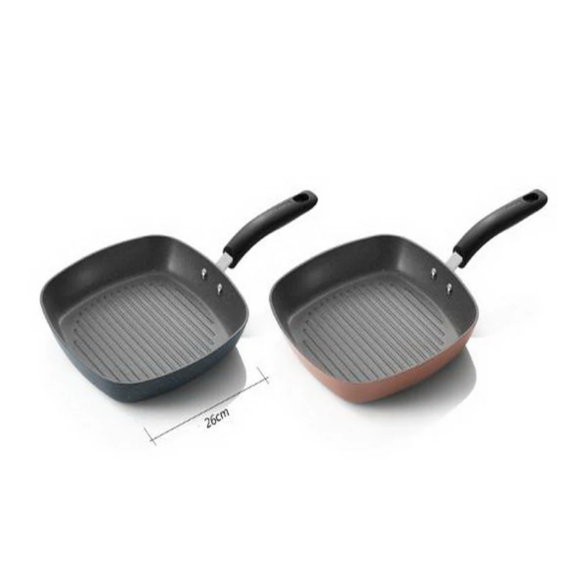 

Household Steak Pans/Heat evenly/non-stick pan/No oil fumes /Striped design / Easy to clean/Thickening/Magnetic induction/281121
