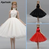 3pcslot high neck fashion ballet dress for barbie doll outfits 16 dollhouse accessories dancing clothes 4 layer gown kids toy