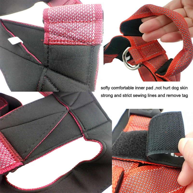 Жилет-портупея для собак светоотражающая шлейка с ручкой и управлением К9