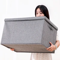 5 sizes cube non woven folding storage box for toys fabric storage bins with lid home bedroom closet office nursery organizer