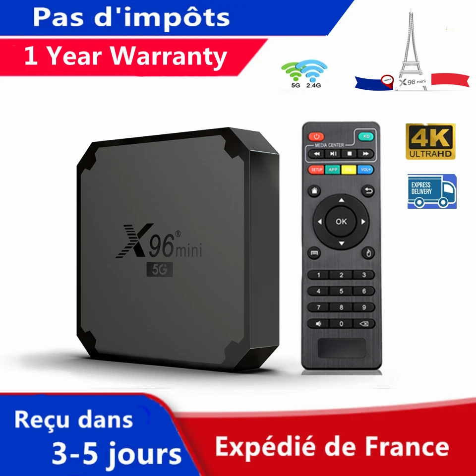 

Best X96 Mini Iptv Box Android 9.0 Tv Box X96mini Amlogic S905W 1G 8G 2G 16G Smart Ip Tv Set Top Box Ship From France