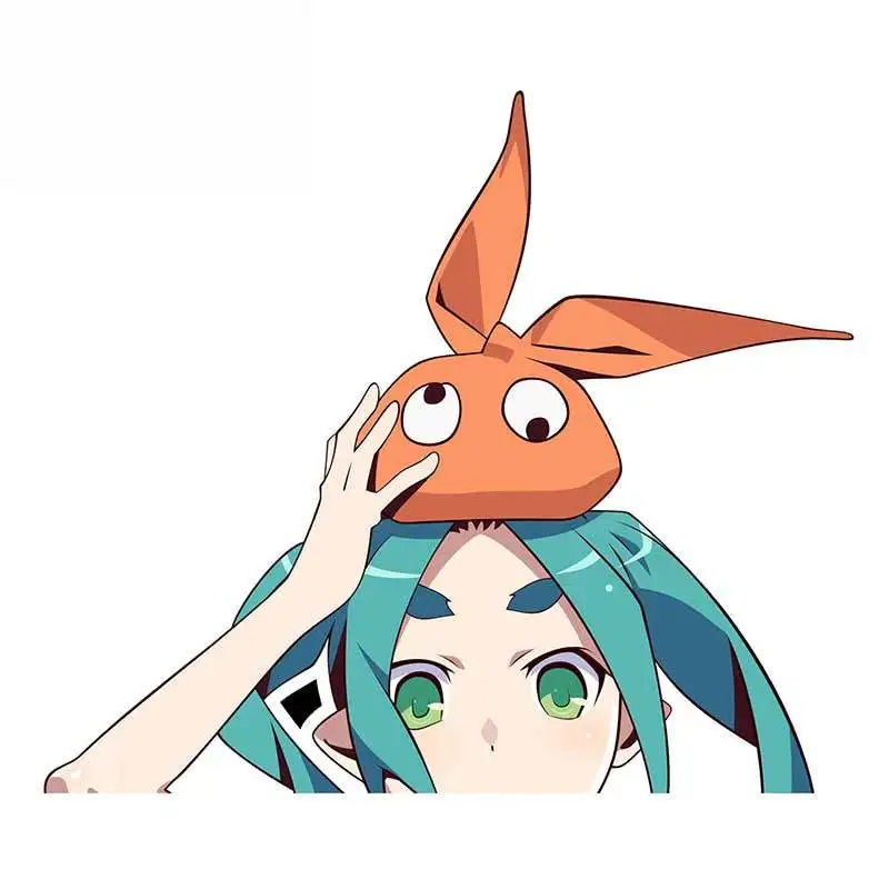 

Dawasaru for Design Wikipe Tan Yotsugi Ononoki PK Anime Peeking Decal Window Car Bumper Stickers Anime Decals 13cm X 11cm