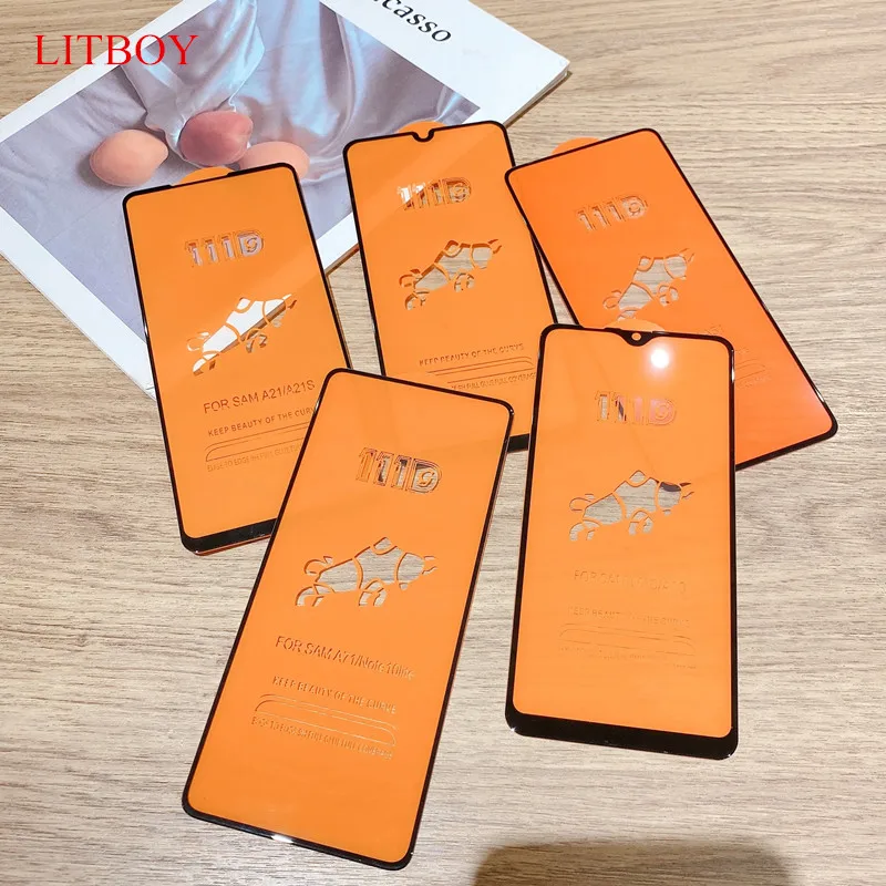 Защитное стекло 111D для экрана Samsung Galaxy A50 A70 A30 A31 A51 A71 A10 A01.