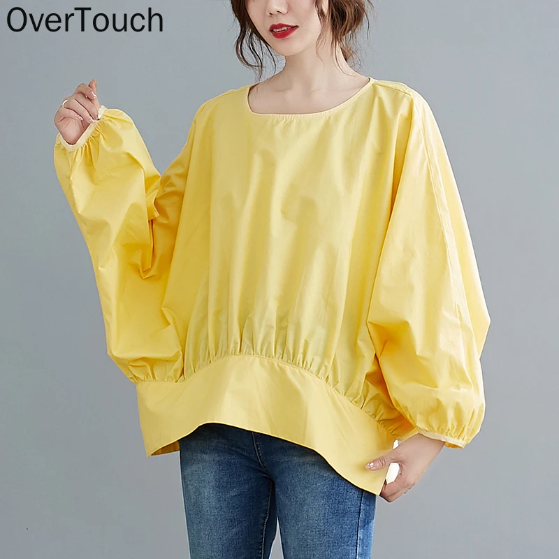 

Футболка женская свободного покроя, с рукавом «летучая мышь»