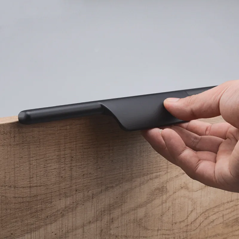 KK и FING 3 Размеры Матовый Черный Ручки цинковый сплав Современный Кухня дверная