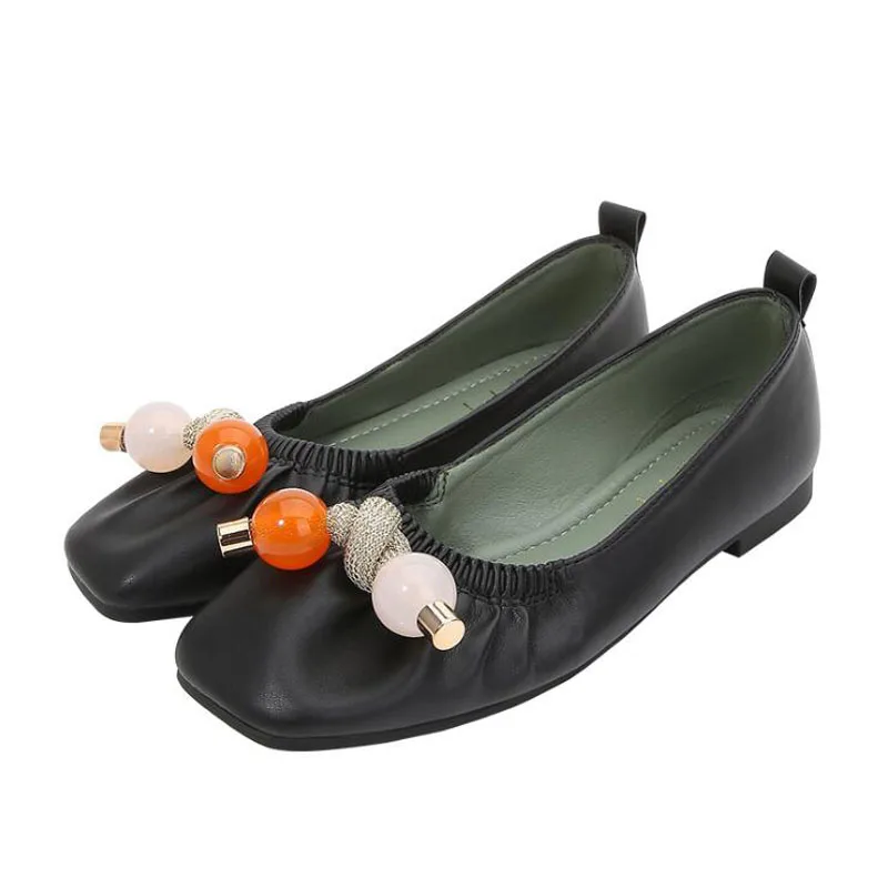 

Women Flats Genuine Leather Women Shoes Female Casual Flat Ballet Women Loafers Shoes Flat Women's Shoes Leather Chaussures