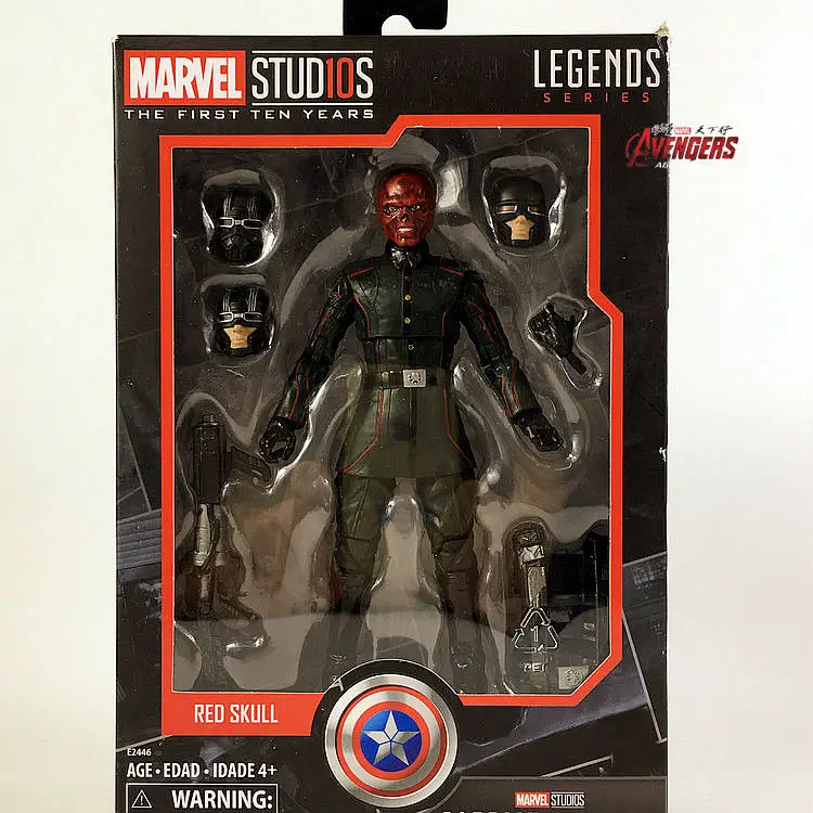 Marvel Legends 10th anniversary красный череп " фигурка студии первые десять лет Капитан Америка Коллекционная оригинальная