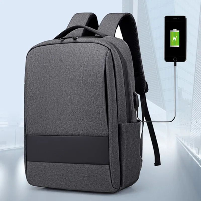 

Новые мужские бизнес ноутбука Рюкзаки 15,6 дюймов модный чемодан для путешествий школьная сумка с USB порт зарядки Порты и разъёмы простой муж...