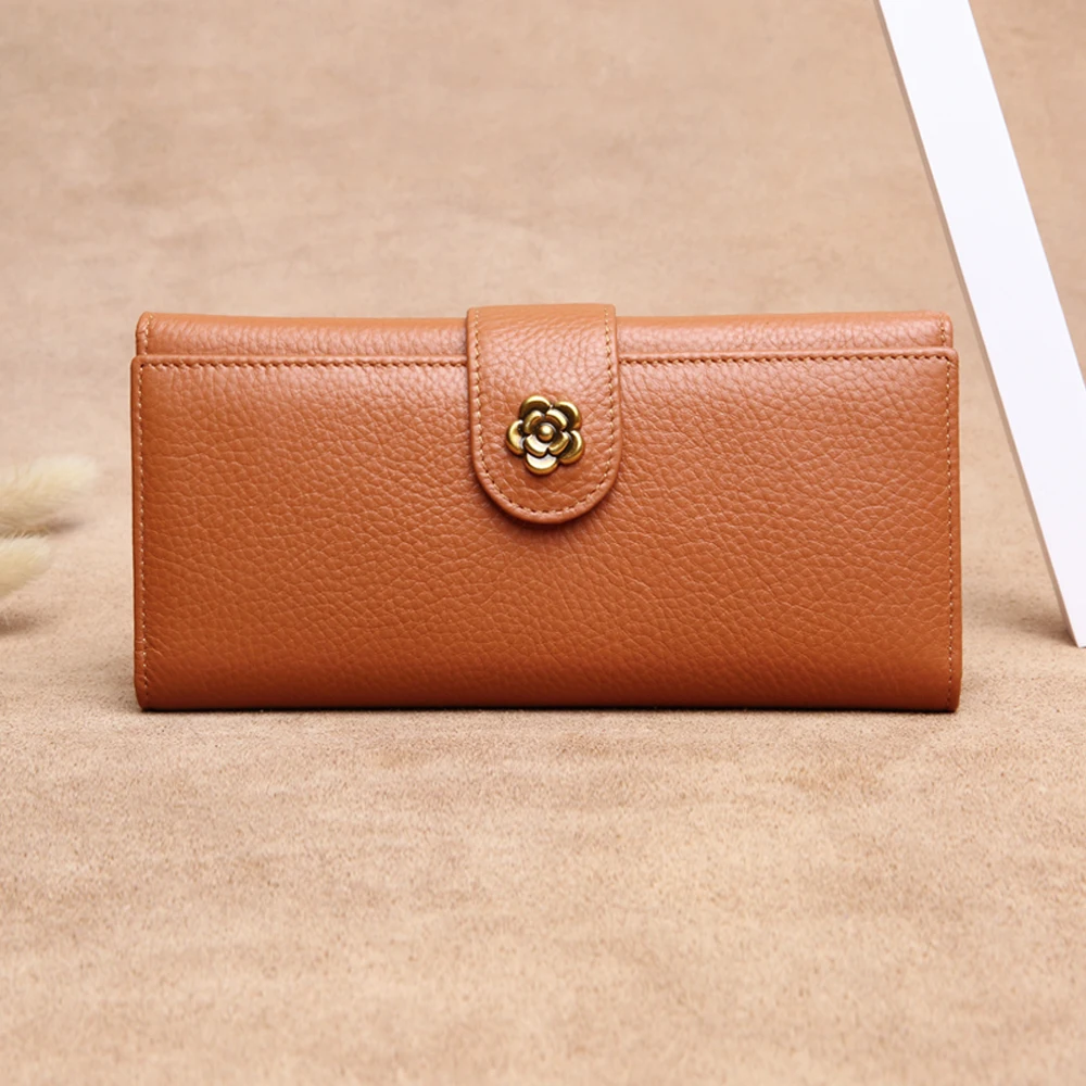 COWHERD женские кошельки из мягкой натуральной коровьей кожи бренд 2019 новый дизайн