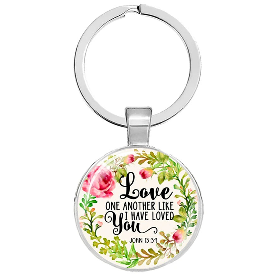 Новые Библейские стихи брелок роза библейские стихотворения подвески брелоки