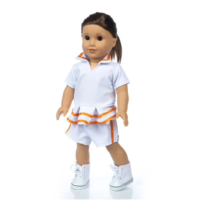 Кукла для новорожденных 18 дюймов 43 см аксессуары девочек Белая школьная форма