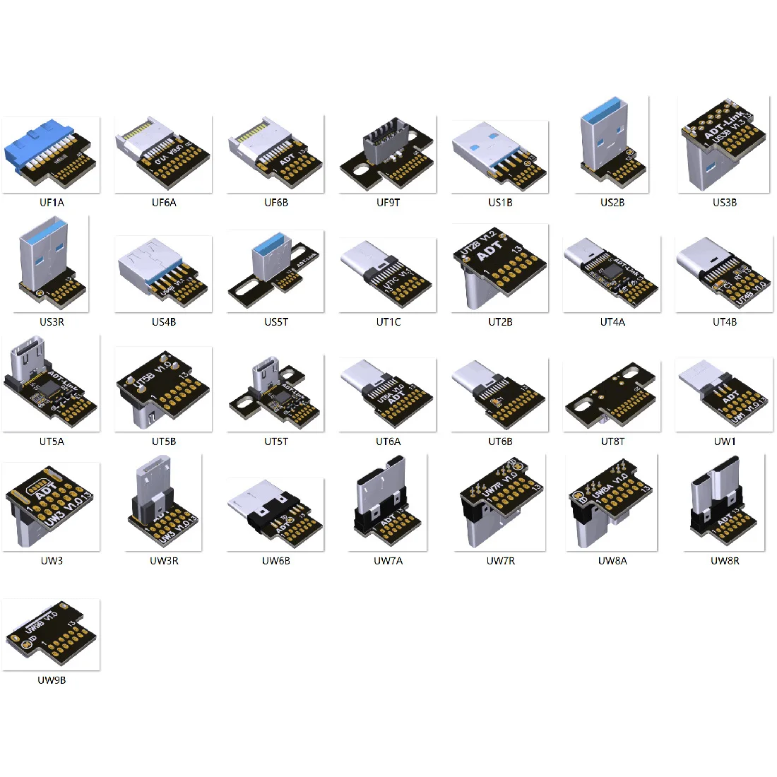 Кабель-удлинитель USB S-W Type-A-Micro-B ADT-Link 3 0 штекер-гнездо плоский угловой FPC FPV - купить