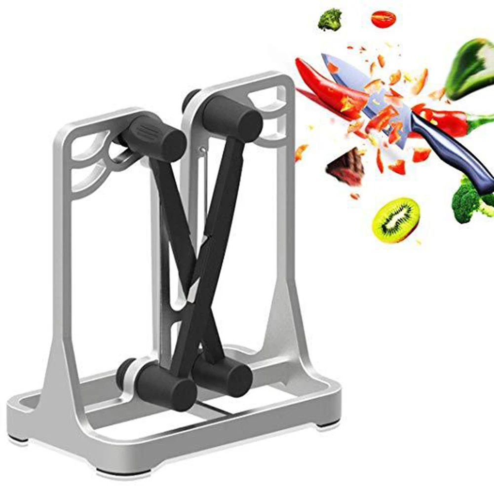 Новая точилка для ножей кухонных полировка зубчатые Скошенные лезвия Точилки