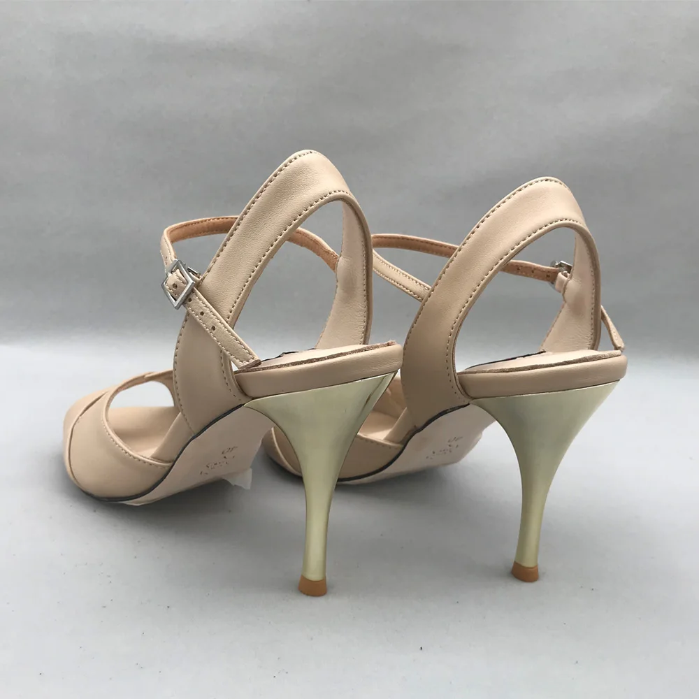 Пикантные туфли для фламенко Обувь танцев Аргентина танго Туфли pratice MST6295BSKBL кожи